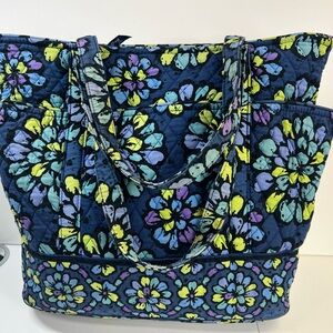 Vera Bradley Blue Floral Tote size large